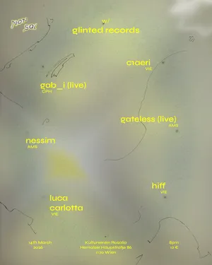 Glinted Vienna showcase event poster